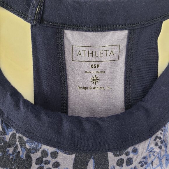 Athleta XSP Lavender/blue Max Dress Womens Racerback Stretch Sleeveless Bra - Picture 7 of 14